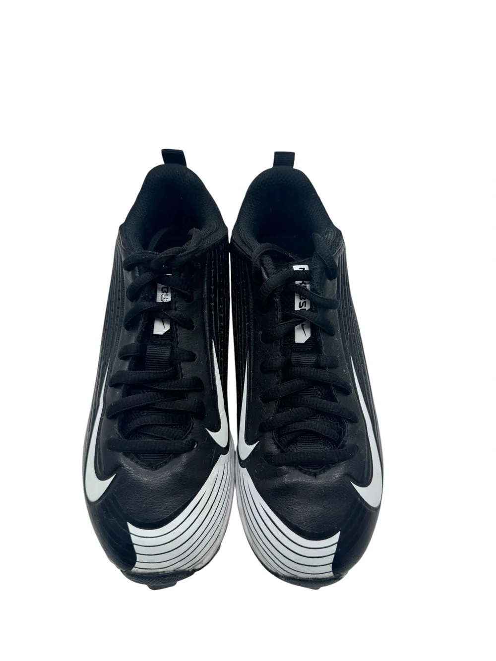 Nike Vapor Keystone 2 Low Youth Baseball Cleats Black White Little Boys Sz 1.5Y